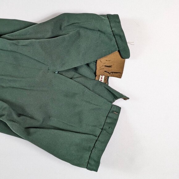 Vintage Val Hughes Ski Pants Green Stirrup 70s 80s Canadian Women's W30 AS IS - Picture 6 of 7